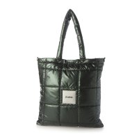 UNGRID bag/アングリッド Ungrid メタリックナイロンキルティング フラットトートバッグ/506893760