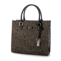 UNGRID bag/アングリッド Ungrid ヘリンボーンファブリック キーチャーム付き両アオリポケットスクエアハンドバッグ/506893783