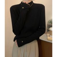 miniministore/ミニミニストア miniministore プチハイネックニットトップス 袖口ボタン/506894154