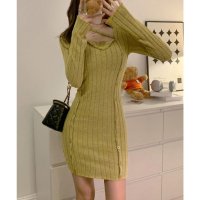 miniministore/ミニミニストア miniministore タイトミニニットワンピースホルターネック/506894155