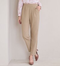 Alotta/アロッタ Alotta あったか裏起毛カットジョーゼットスリムパンツ/506894297