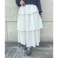 F.i.n.t/フィント F i.n.t ギャザーティアードロングスカート【洗える】/506894314