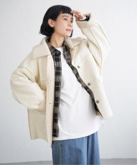 LBC/ボアコーデュロイリバーシブル襟付きジャケット/506396009