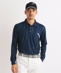 adabat/JAZZモチーフ ストライプデザイン 長袖ポロシャツ/506695400
