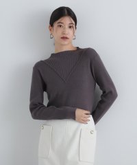 N Natural Beauty Basic/デザインネックリブニット/506880781