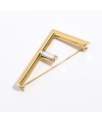 FENDI/フェンディ FENDI FENDI ブローチ FIRST 8AH759 W2Y Fロゴ ブラス クリスタル/506883298