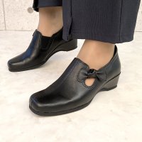HERMOSA/エレモーサ HERMOSA 【日本製】【ゆったり3E幅】【軽量】【柔らか本革】りぼん付きコンフォートシューズ/506891119