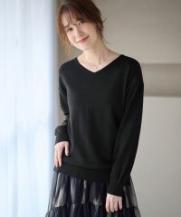 Viola e Viola/ヴィオラ エ ヴィオラ Viola e Viola ＜Vネック＞洗えるもちもち ゆるシンプルニット/506896106