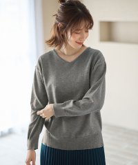 Viola e Viola/ヴィオラ エ ヴィオラ Viola e Viola ＜Vネック＞洗えるもちもち ゆるシンプルニット/506896106