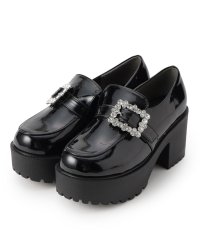 csT&P/シーエス ティーアンドピー csT&P 厚底キラキラストーンバックル ローファーパンプス/506896859