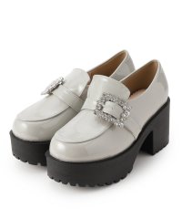 csT&P/シーエス ティーアンドピー csT&P 厚底キラキラストーンバックル ローファーパンプス/506896859