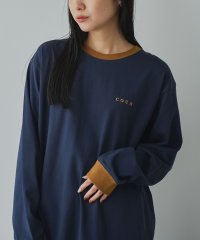 coen/【WEB限定】コーエンロゴ刺繍リンガー配色ロングスリーブTシャツ/506896862