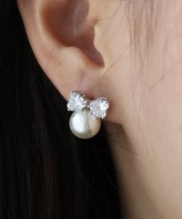BLUEEAST/ブルーイースト BLUEEAST ビジューリボンパールピアス/506897873