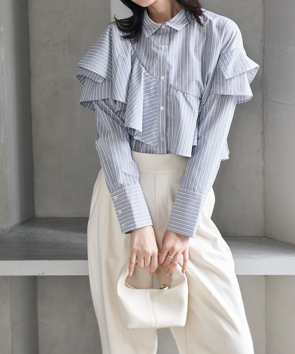 LILLIAN CARAT 【 リリアンカラット 】 | frill blouse