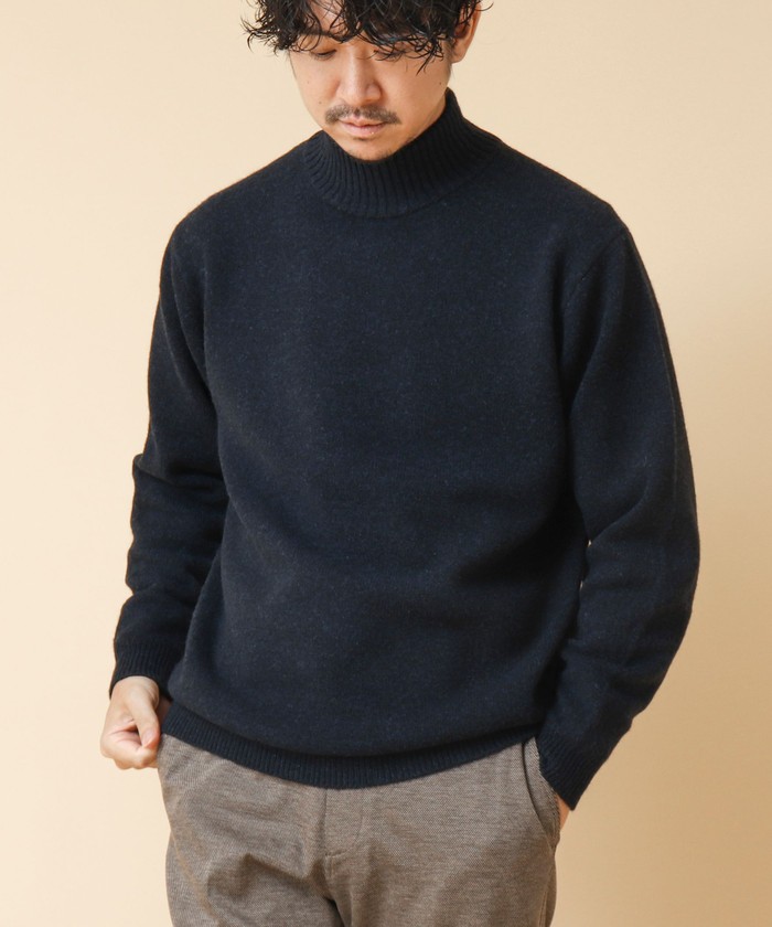 クーポン】【セール 45%OFF】カシミヤ混 MUSIC ハイネックプル