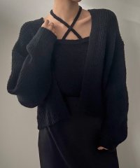 JUNOAH/ジュノア JUNOAH チョーカーニットキャミ＋ショートカーディガンset/506899636