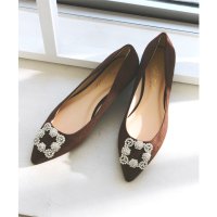 KOBE LETTUCE/コウベレタス KOBE LETTUCE ビジューフラットポインテッドトゥパンプス [I2476]/506901745