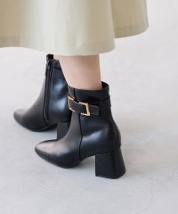 Menue/メヌエ Menue スクエアトゥ ゴールドベルトブーツ/506903262