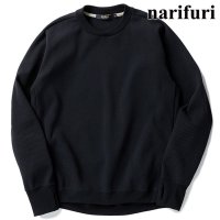 narifuri/ナリフリ narifuri マルチテックワッフルクルーネックスウェット CHARCOAL [NF1173]/506903318