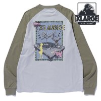 XLARGE/エクストララージ XLARGE XLARGE CLUB RAGLAN L/S TEE CHARCOAL [101243011012]/506907722