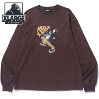 XLARGE/エクストララージ XLARGE AMOS GORILLA L/S TEE BROWN [101243011029]/506907729