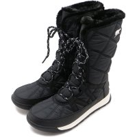 SOREL/ソレル SOREL W WHITNEY II PLUS TALL LACE WP Black/Sea－Salt [NL5163－010]/506907784