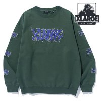 XLARGE/エクストララージ XLARGE METAL CREWNECK SWEATSHIRT GREEN [101243012006]/506907796