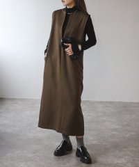 Bonjour Sagan/ボンジュールサガン BONJOUR SAGAN ヘリンボーンツイルジャンパースカート/506907955