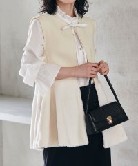 Ranan/ラナン RANAN ペプラムファー切替ジレ/506692933