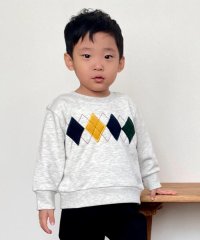 COMME CA ISM KIDS/アーガイルモチーフ 長袖トレーナー(ベビーサイズ)/506873574