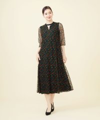 Sybilla/スピンクルフラワー刺繍チュールドレス/506875216