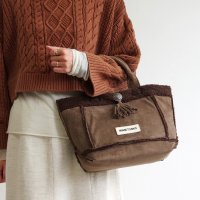 MINNETONKA/ミネトンカ MINNETONKA スエード× ボアトートバッグ suede－boa－tote－br/506883956