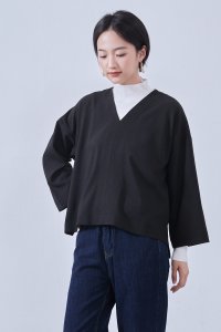 On One's Own/オンワンズオン On One's Own Vネック・センターシーム・長袖ミニマル・シンプルトップ・Clean Style・秋冬プルオーバー/506891683