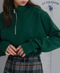 US POLO ASSN/【U.S. POLO ASSN.】ユーエスポロアッスン 90'sダブルフェイスプルオーバー トレーナー ハーフジップ ワンポイント 長袖 スウェット トップス/506893861