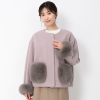 MISCH MASCH/ミッシュマッシュ MISCH MASCH ■2024秋冬新作■ポケットファー付きコクーンショートコート/MM448602/506896315