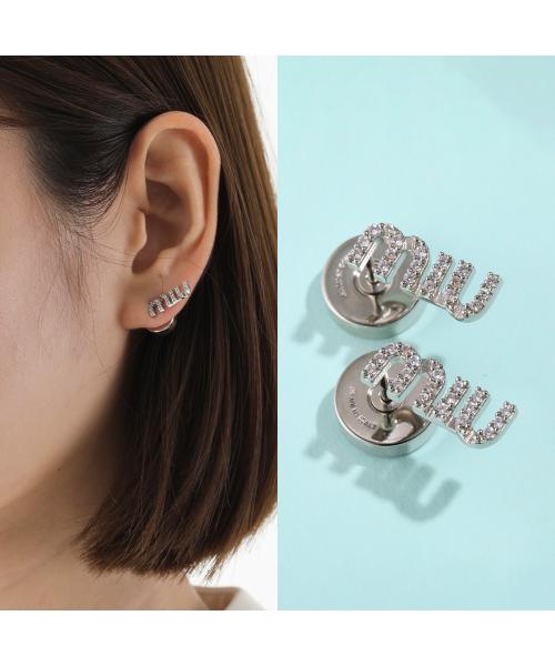 ミュウミュウ Miu Miu MIUMIU ピアス 5IO059 2DNC クリスタル付 ミュウミュウ Miu Miu MIUMIU ピアス 5IO059 2DNC クリスタル付