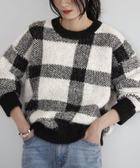ELFRANK/エルフランク ELFRANK チェックジャガードニットプルオーバー/506899171