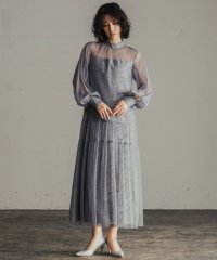 GIRL/ガール GIRL モチーフレースチュールIラインロング丈 結婚式 ワンピース パーティードレス/506899176