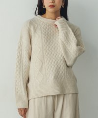 Noia/ノイア Noia ウールミックス ケーブルニット/506899227