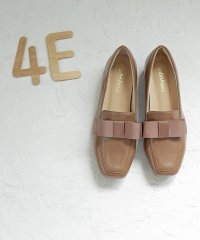 masyugirl/マシュガール masyugirl 【4E 幅広 防滑底】グログランリボン ローヒール スクエアトゥパンプス/506899306