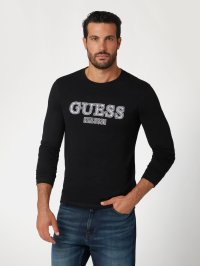 GUESS/ゲス GUESS LS Cn Guess Box Logo Tee/506899324