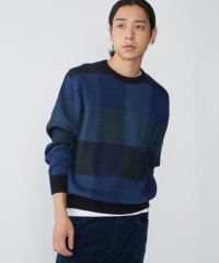 SHIPS MEN/SHIPS:〈手洗い可能〉コットン カシミヤ チェック クルーネック ニット/506901122