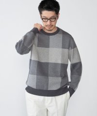 SHIPS MEN/SHIPS:〈手洗い可能〉コットン カシミヤ チェック クルーネック ニット/506901122