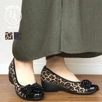 HS/エイチエス HS 【日本製】 HS キラキラ ビジュー リボン パンプス/506901159