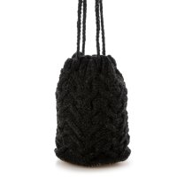 EARTH MADE/アースメイド EARTH MADE E6521 WOOL KNIT KINCHAKU BAG/506901206