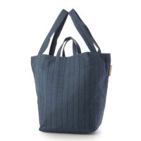 EARTH MADE/アースメイド EARTH MADE E6671 LINEN PINSTRIPE 2W TOTE/506901209