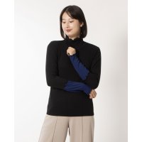 Anna Nicola/アンナニコラ Anna Nicola 配色テレコカットソー/506901306