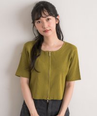 RETRO GIRL/レトロガール RETRO GIRL クルーZIPカーデ/506901649