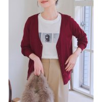 KOBE LETTUCE/コウベレタス KOBE LETTUCE UVカット*接触冷感 洗える ベーシックニットカーディガン[ 選べるネック ] 【Vネック】 [C6886]/506901695