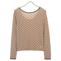 KOBE LETTUCE/コウベレタス KOBE LETTUCE 前後2wayフロッキーシアートップス【ドット】 [C7306]/506901727